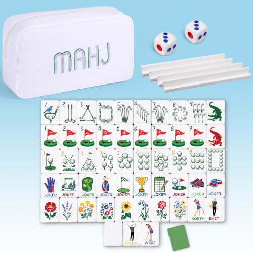 Soulchen Mini American Mahjong Tile Set for Travel, Golf
