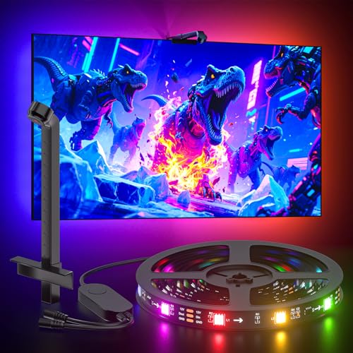 Lumtang Smart TV LED Backlight Color Picking Device, 3M LED Strip Lights for TV 40-50 inch, TV Backlight Sync to Screen& Music, App Control (3M)