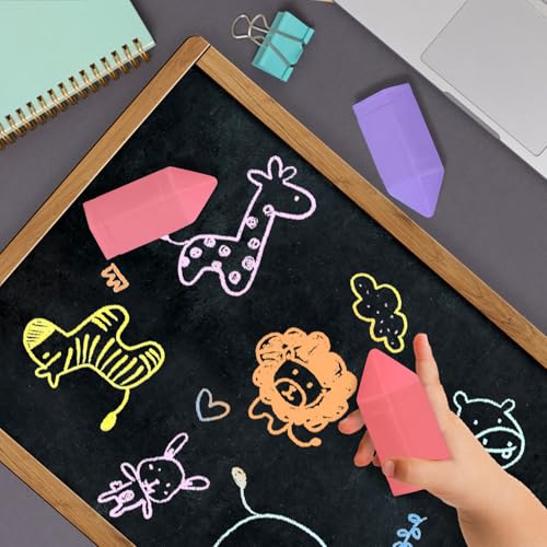 5er Packung Ungiftige Straßenmalkreide Jumbo, Gehwegkreide für Kleinkinder, Jumbo-Kreide, Gehwegkreide, große Kreide, farbige Kreide für den Außenbereich, Beere