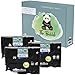 Produktbild The Bubbli Original | TZe-FA3 TZ-FA3 Blau auf Weiß Kompatibel Textilband zum Aufbügeln für BROTHER P-Touch PT-1000 PT-H100 PT-D210VP PT-D400 PT-D600VP PT-P700 PT-P750W Cube (12 mm x 3m | 3er Pack)