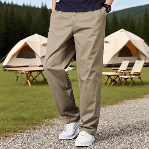 Puliam Mens Stretch Pants, EaseTactic - Flex Fit Zipper-Pocket Durable Pants, Built for Comfort, Stand wear and2