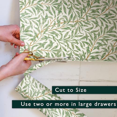 The Master Herbalist Fragrant Scented Drawer Liners in a William Morris Inspired Design | Pack of 5 Sheets | Contains Essential Oils | Made in The UK (Neroli & Bergamot)