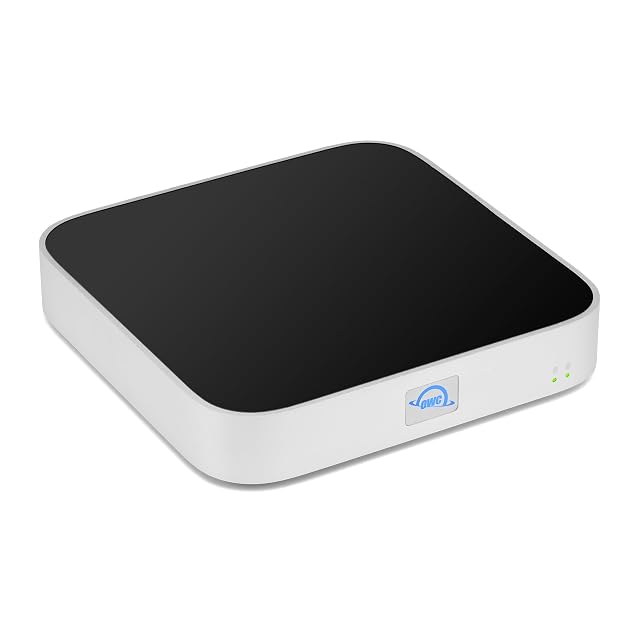 OWC miniStack STX Upgradable Storage Enclosure and Thunderbolt Hub Mini Dock 4 USB-C Ports Supports 3 5 and