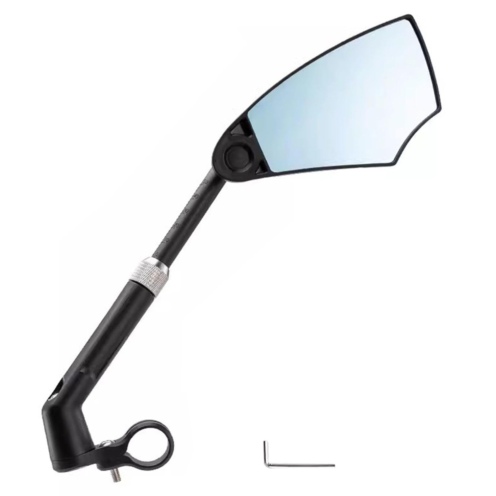 Specchietto Manubrio Bici Antiriflesso Resistente Ai Graffi - Specchietto Retrovisore per Bici con Asta Retrattile - Adatto per Manubri da 20-23 Mm e-bike Mountain Road Bike,Right