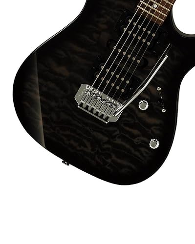 Ibanez Gio GRX70QA-TKS Transparent Black Sunburst - Electric