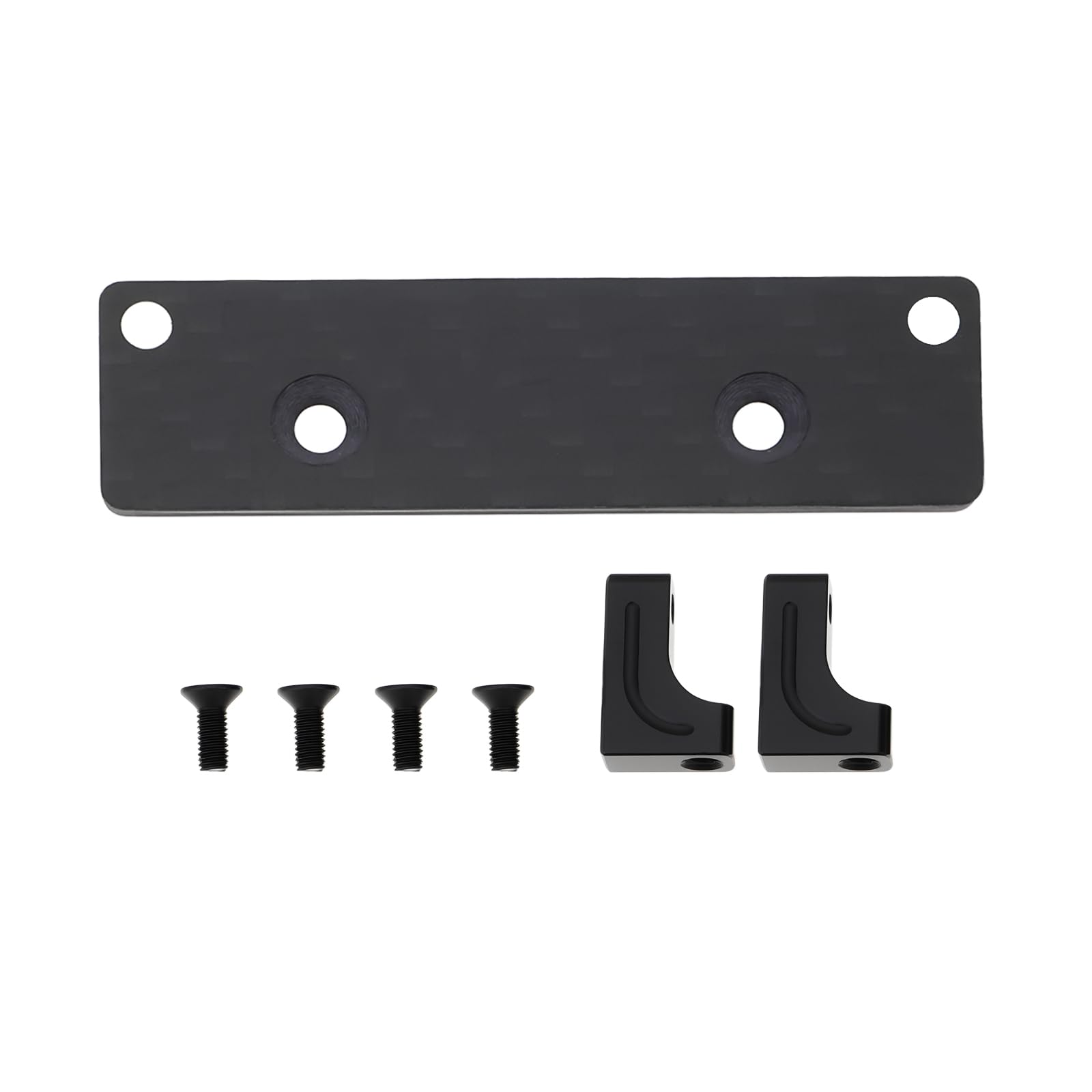 Create idea 1:10 RC Car Alloy Carbon Servo Mount Carbon Plate 56.5x20.5x15.5mm Compatible with AXIAL SCX10 AXI0300
