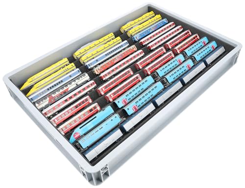 Euro Box Feldherr avec mousse pour train miniature N : 10 compartiments de rangement compact - 3