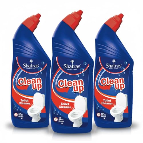 Image of Shatras Toilet Cleaner Extra Thick Formula | Removes Tough Stains, Rust & Hard Water Deposits | Helps Kill 99.9% of Germs for a Hygienic Toilet | Pack of 3