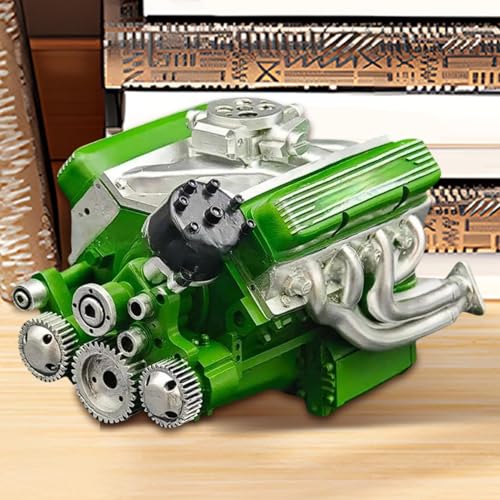 Modèle de moteur miniature V8 pour collection d'affichage et décoration