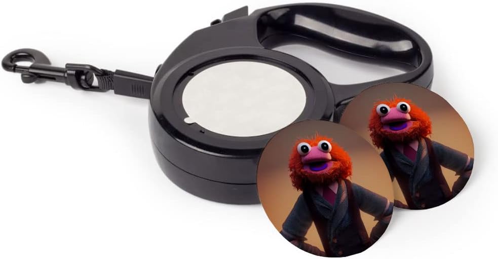 Funny Retractable Pet Leash - Face Leash - Printed Dog Leash - 197 inches