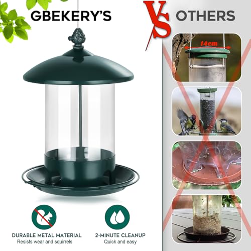 Gbekery-Metal-Bird-Feeders-for-Outdoors-Hanging-Weather-Resistant-Wild-Bird-Feeder-with-360-Degree-Feeding-Tray-Green