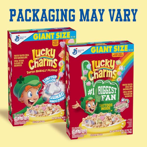 Lucky Charms Gluten-Free Cereal with Marshmallows, Whole Grain, Giant Size, 26.1 oz - image 3