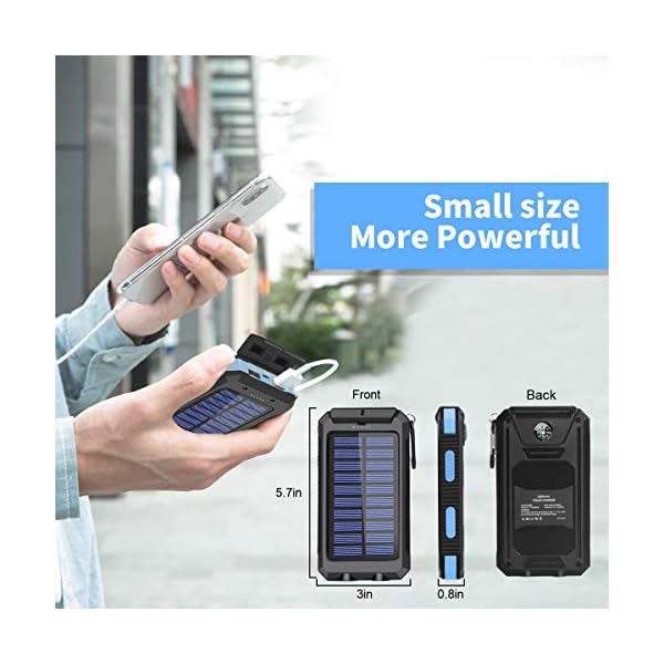 Solar-Charger-20000mAh-Portable-Solar-Power-Bank-for-Cell-Phone-Waterproof-External-Solar-Backup-Battery-Power-Pack-Charger-Built-in-Dual-USBFlashlight-for-All-Phones-Tablets-and-Electronic-Devices Oukafen Solar Charger 20000mAh Portable Solar Power Bank for Cell Phone Waterproof External Backup Battery Power Pack Charger Built-in Dual USB/Flashlight