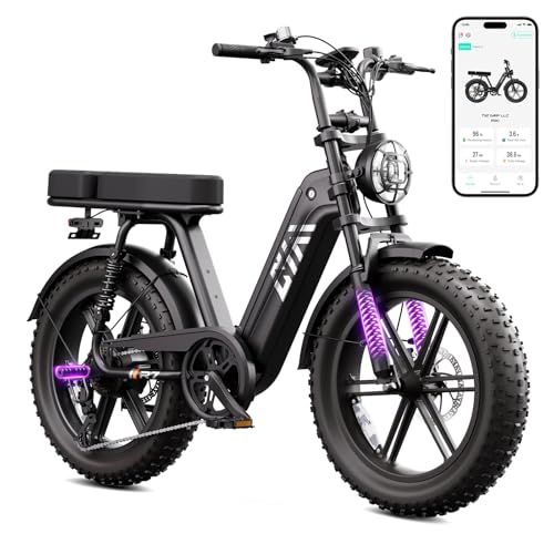 Image of TST Electric Bike for Adults, 1500W Peak Motor 60 Miles Fat Tire Ebike with 48V 15 /30Ah Removable Battery 20 inch Fat Tire E Bike, Full Suspension and 7-Speed,Off-Road Electric Bicycle for City Commuting