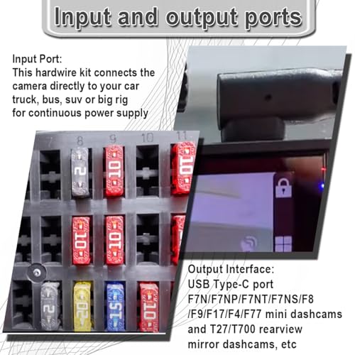 Kits de câblage pour caméras embarquées évitant la panne de batterie de voiture