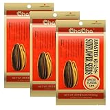 ChaCha Roasted Sunflower Seeds Spiced Flavor, 8.82oz, 250g (Pack of 3)