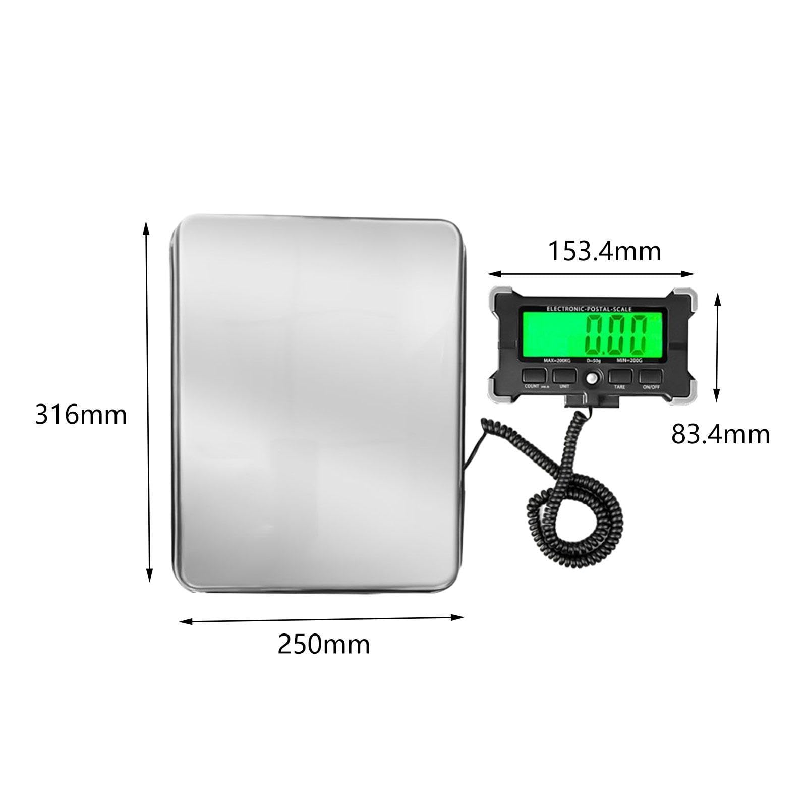 Almencla Balance Numérique pour Courrier, Pesage pour Entrepôts, 120 Kg/10 G, Balance D'expédition pour Lettres