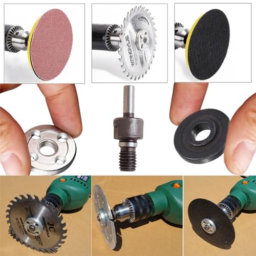 Haste Eixo Suporte Adaptador Universal Disco De Corte Com Chave de Aperto Desbaste Rebolo Lixa para