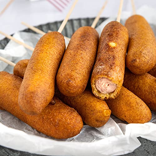 Bamboomn 8.5 Inch 5Mm Thick Semi Point Food Caramel Candy Apple Corn Dog Garden Bamboo Skewers, 300 Pieces #TOP7