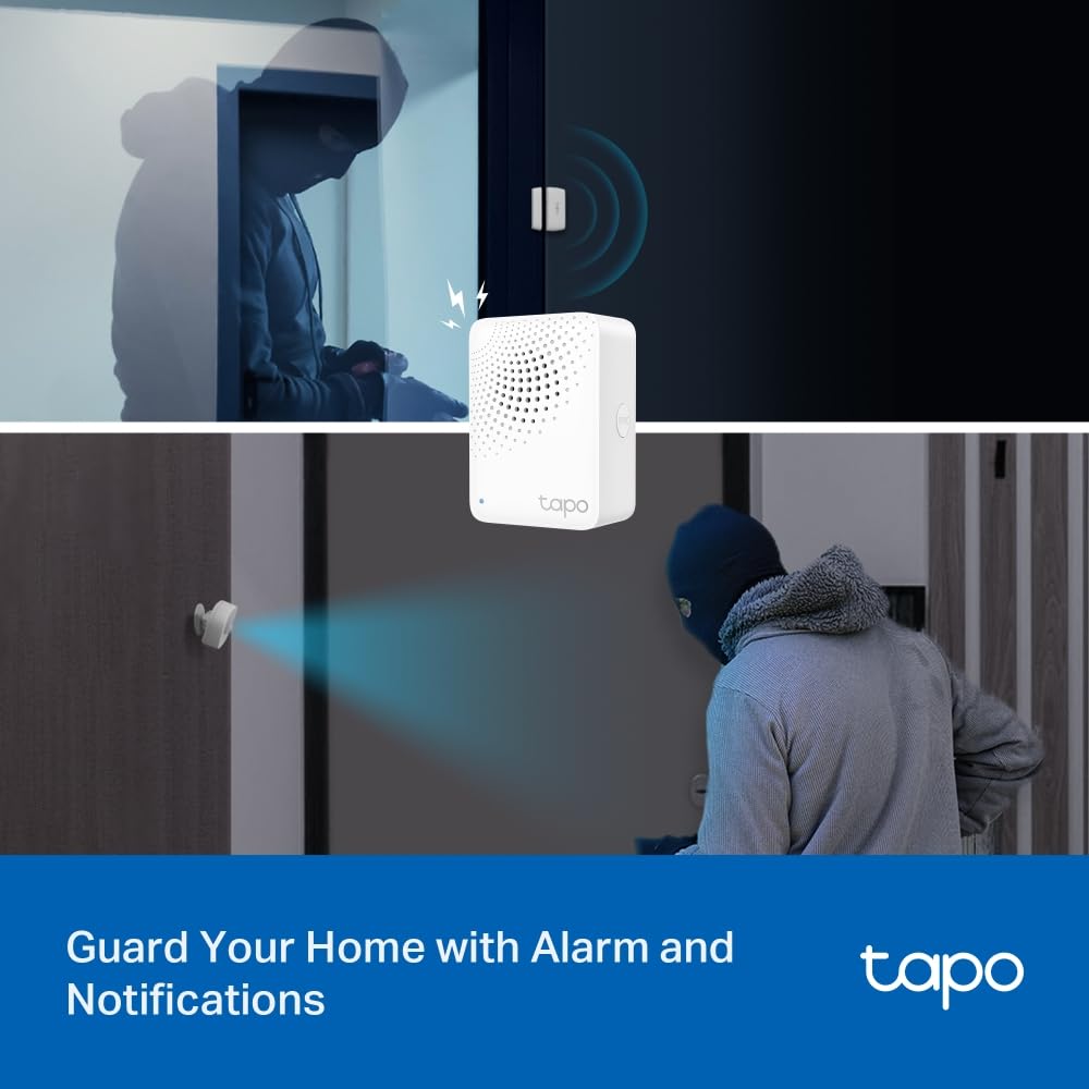 TP-Link Tapo T30 KIT | Zestaw 2 inteligentnych mini gniazdek Wi-Fi + Hub Tapo H100 | Zdalne sterowanie | Automatyzacja | Kompatybilne z Alexa i Google Home
