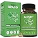Produktbild UberFit® BRAIN+ Kapseln für Konzentration und Gedächtnis [PREMIUM-QUALITÄT] - mit Cholin, Bacopa Monnieri, Ginseng, Ginkgo, Q10, Koffein, Vitamin B5, B12 uvm (90 vegane Kapseln)