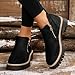 Black Boots For Women Western,Women's Fashion Ankle Boots Pointed Toe Chunky Stacked Mid Heel Short Boots Side Zipper Booties Dressy Wide Width Western Shoes