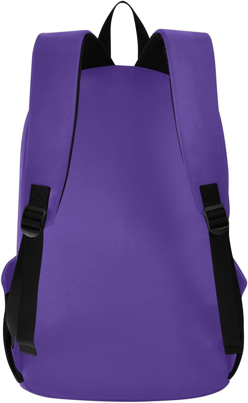 Dark Purple Custom Travel Laptop Backpack for Women Durable Back Pack Flight Approved Large Bags Waterproof Backpacks for Men Work Travel Airplanes Nurse Business