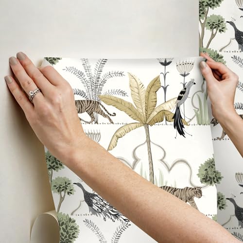 NuWallpaper Laos Ivory Peel and Stick Wallpaper, NUS6196 by NuWallpaper - Image 3