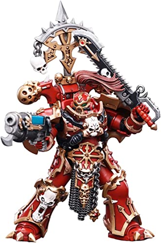 Joytoy Warhammer 40K 1/18 Action Figure Chaos Space Marines Crimson Slaughter Brother Karvult Military Collections Model Toy #TOP6