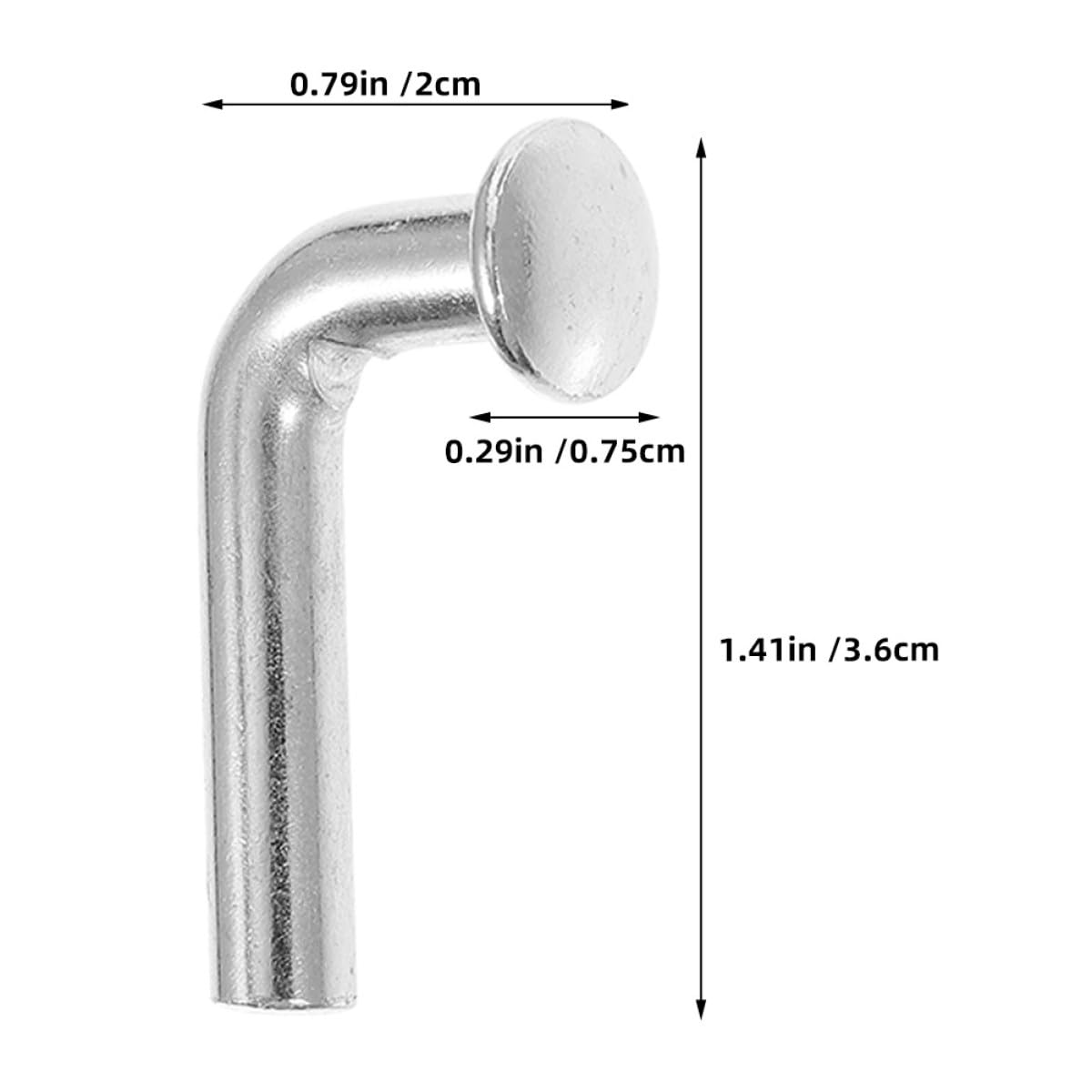 PLAFOPE Sicherungsstift J Bolzen 8mm 50 Stück Stahl Verzinkt Flachkopf für Palettenregal Schwerlast Lagerregal Zubehör