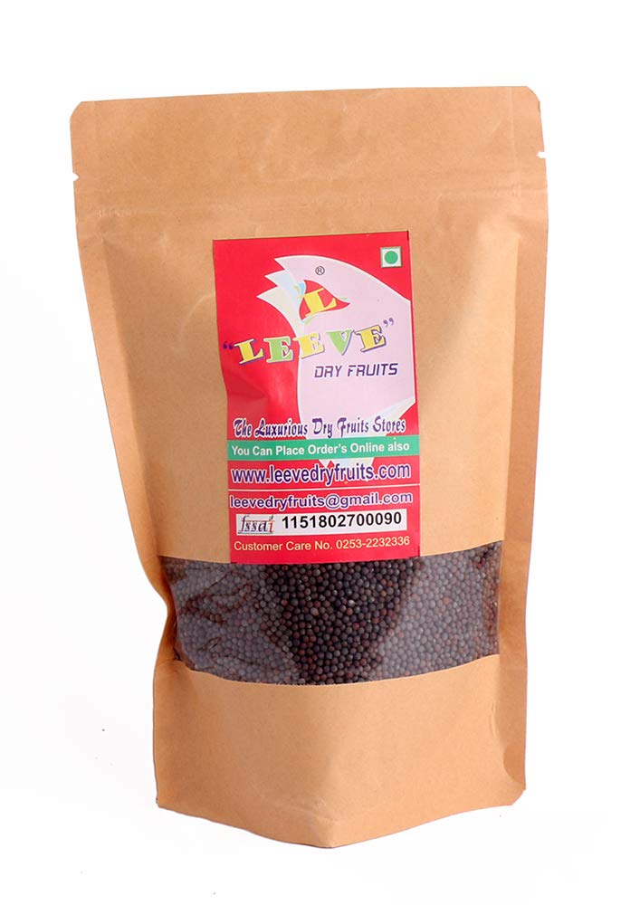Leeve Dry Fruits Black Mustard Seeds- Kali Rai, 800 Grams