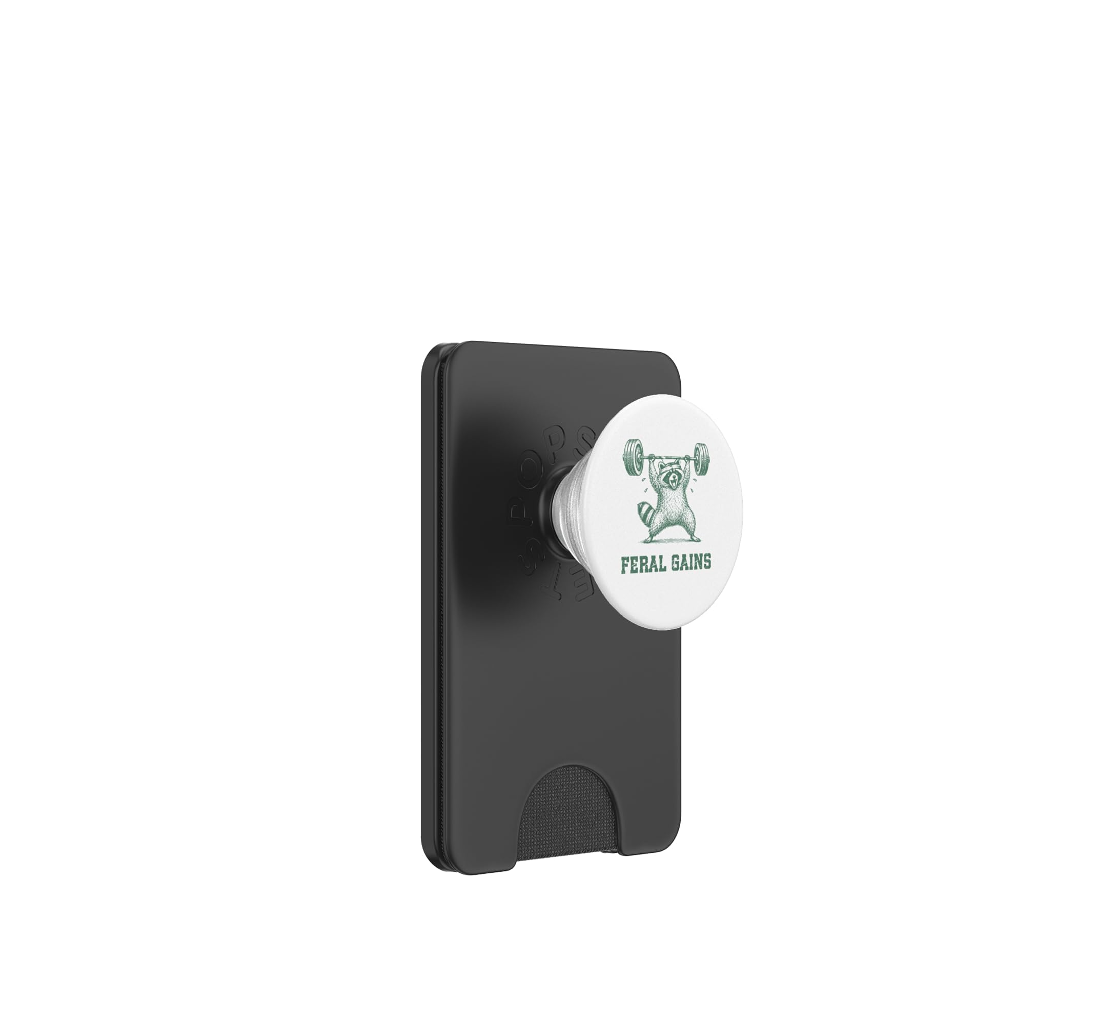 Feral Gains Trash Raccoon Panda Gym Fitness Halterofilia PopSockets PopWallet para MagSafe