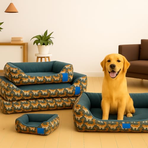 Image of Premium Orthopedic Dog Bed - Medium Size, Washable Cover & Anti-Skid Base - Plush Pet Sofa for Dogs & Cats
