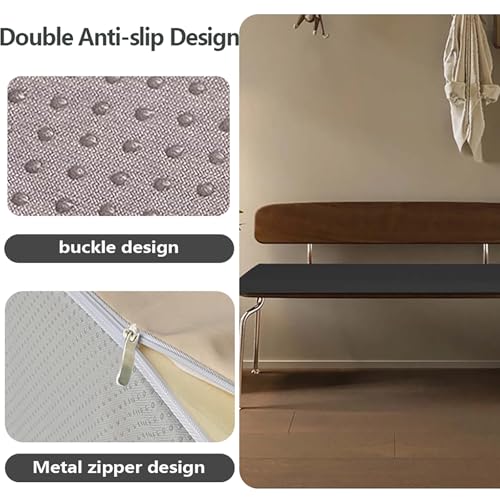 Funda de poliéster negro para banco de terraza con diseño impermeable 6