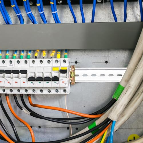 jwtyu 5 Stücke hutschiene 30 cm Aluminium Schiene Montageschiene geeignet für Verteilerkästen, Schaltschränke und verschiedene elektrische Geräte