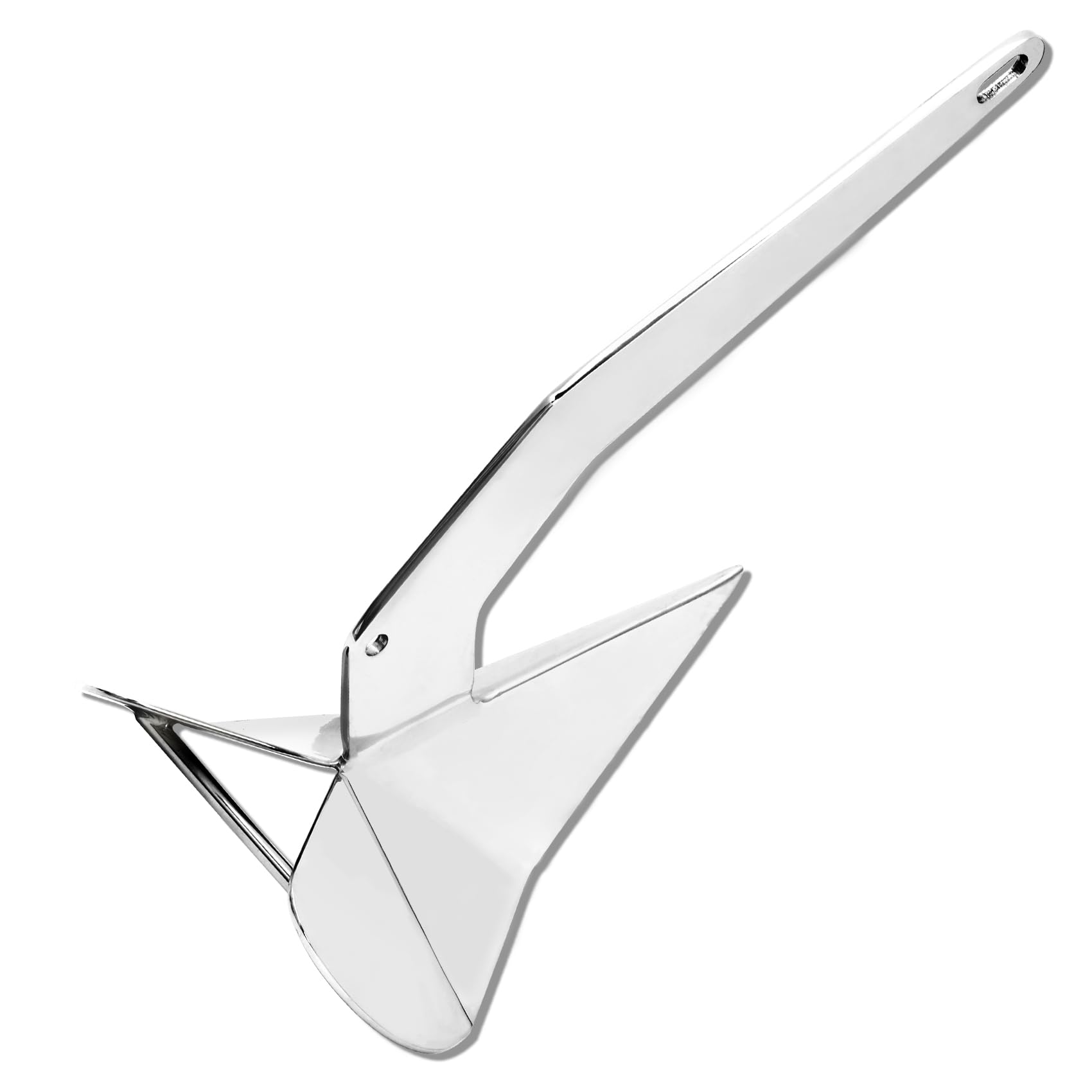 Heavy Duty Delta/Wing Style Boat Anchor,316 Stainless Steel,Premium Marine Grade Polished