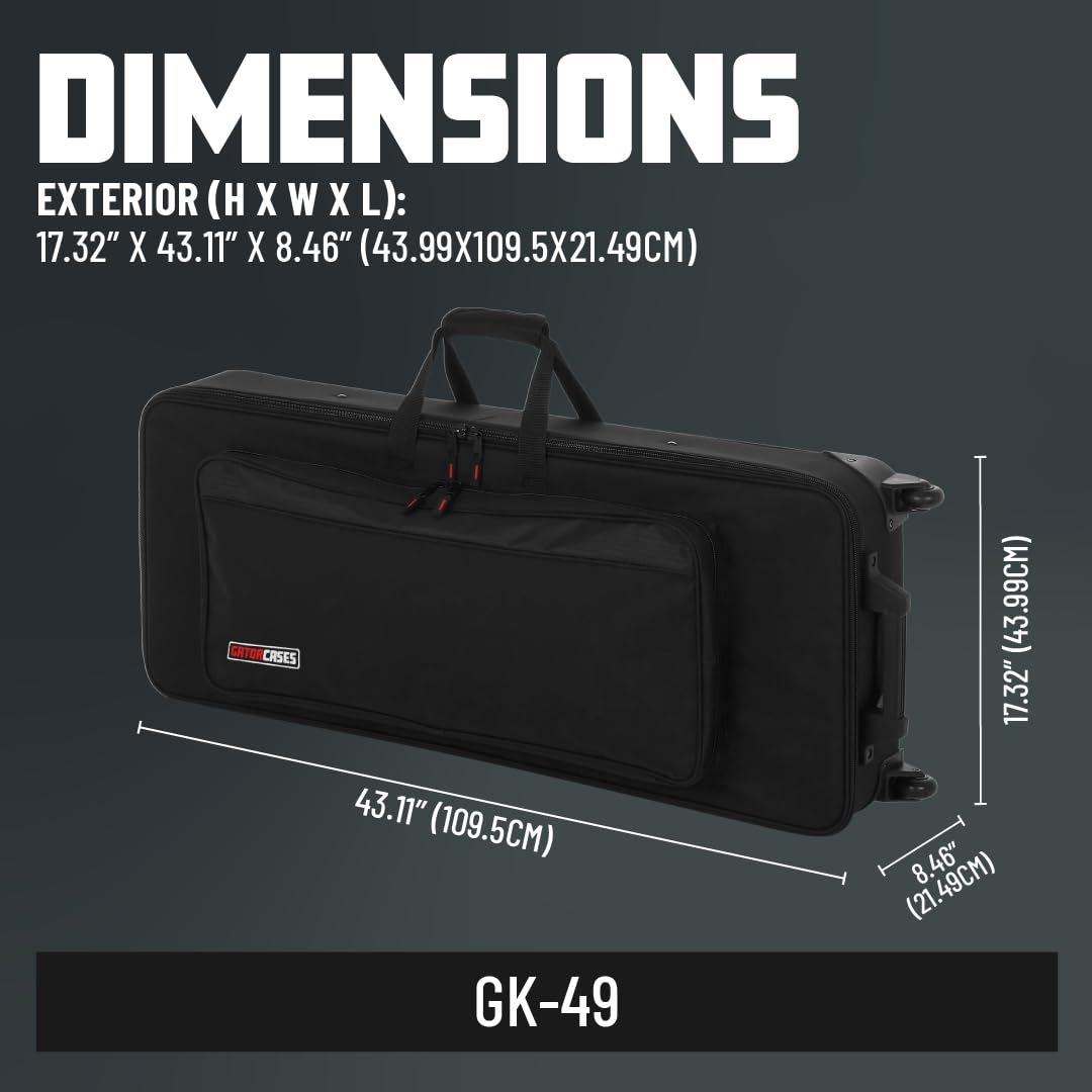 Amazon.com: Gator Cases Lightweight Case with Retractable Pull