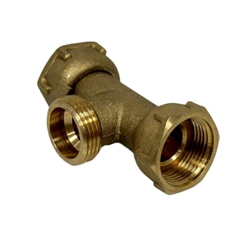 Arcanaute - Raccord laiton à visser - Té Femelle écrou prisonnier 3/4 (20/27) - Mâle 3/4'' (20/27) - Femelle écrou prisonnier 3/4 (20/27)