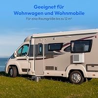 MEDION P502 Smarte Split Klimaanlage (für Wohnwagen Wohnmobil Camping Boot Bus Camper Caravan Mobilheim, inkl. Montagekit, 5000 BTU, Kühlen Entfeuchten und Ventilieren, Schlafmodus, MD37735) – Ansicht 4