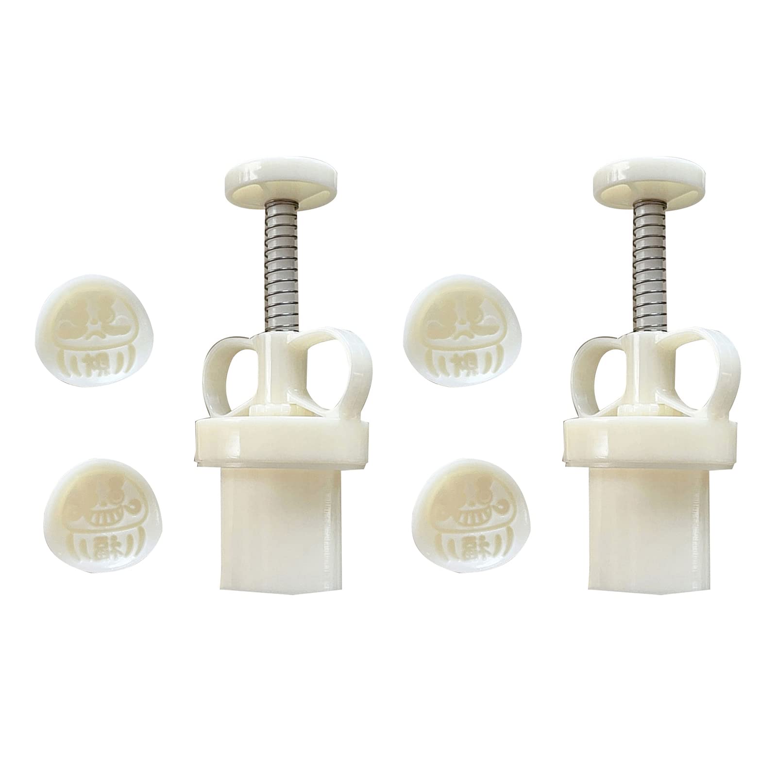 Kalttoy 6Pieces Hand-Pressure Molds for Mid-Autumn Pastry Tool Fruit Shape Maker Cookie Stamp-Tool Maker