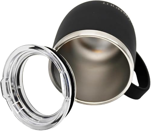 Miniatura 4 de BurnOut Taza reguladora de temperatura para el hogar y la oficina, 12 onzas, color negro, bebida ahora y tecnología Heat-Zorb