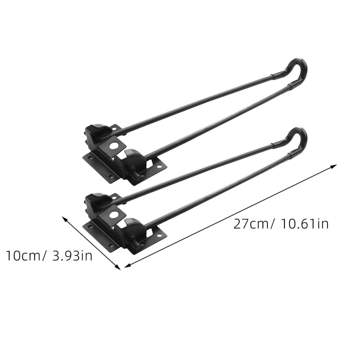 Alipis Klappbare Haarnadel Tischbeine 250mm aus Robustem Eisen Faltbare Schreibtisch und Couchtischbeine mit Glatter Oberfläche Platzsparend und Rostfrei