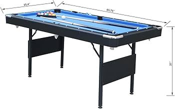 Amazon.co.jp: 折りたたみ式プールテーブル、ポータブルビリ