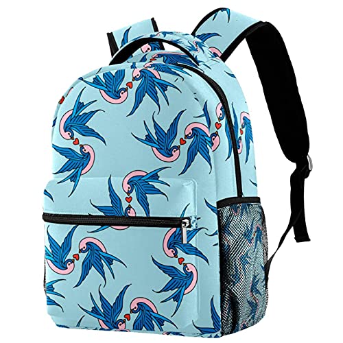 Sac à dos pingouin pour femme de grande capacité et multicolore