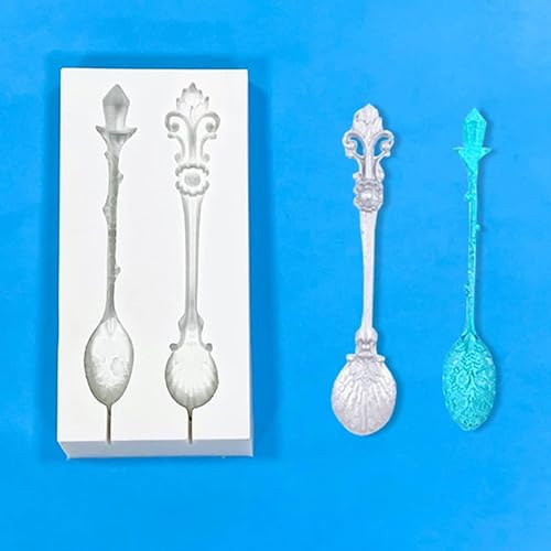 Miniatura 4 de CALLARON Moldes en forma de cuchara, moldes de silicona para hornear, moldes de chocolate 3D, suministros de fiesta de Pascua para galletas, pudines
