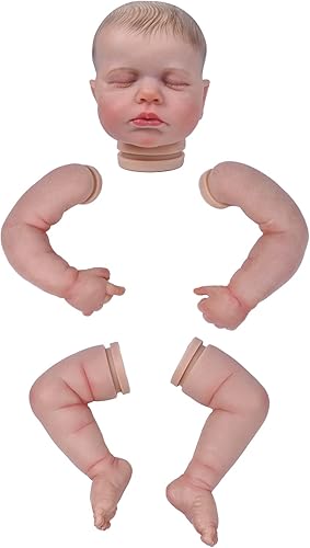 Miniatura 3 de Kit de muñeca Reborn con acabado pintado en 3D de 20 pulgadas, muñecas Loulou Reborn con pestañas arraigadas a mano y chupete con imán