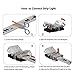 RGBWW 6 Pin LED Strip Connectors 12mm RGB+CCT Connector - DIY Strip to Wire Solderless Quick Connection for 12v 24v Non-Waterproof IP20 RGBCCT Led Strip Lights (Pack of 10)