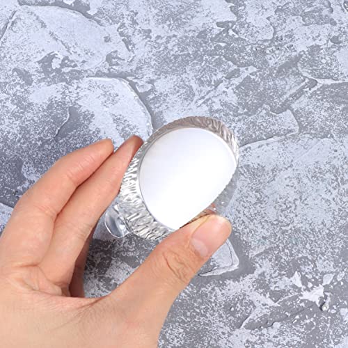 Baluue 30Pcs Foil Supplies Tray For Pan Storing Aluminium Dish Size Pans Weighing Measuring Disposable Lab Powders Plate Aluminum Handle Boats Dish- Small Powder Measuring, With Scale #TOP2