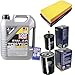 Produktbild QR-PARTS 69409016 Filter Set Inspektionspaket 5 Liter Motoröl Top Tec 4100 5W-40 SCT Germany Kraftstofffilter Luftfilter Ölfilter