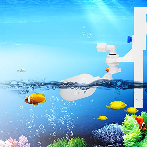 Pssopp Automatic Water Valve Float Ball Device for Aquarium Fish Tank with Acrylic Bracket Double Suspension Design for RO Machine External Water Bucket